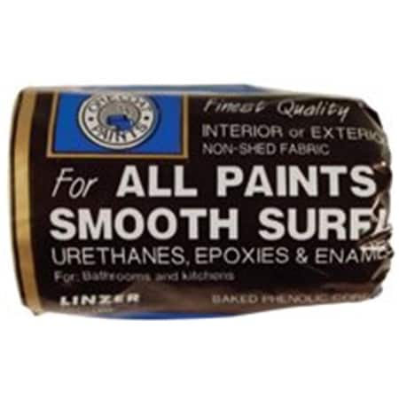 Linzer Shed-Resistant Roller Cover- Smooth Surface- 4 in.- 0.25 in. Nap- White 449-RC100-4